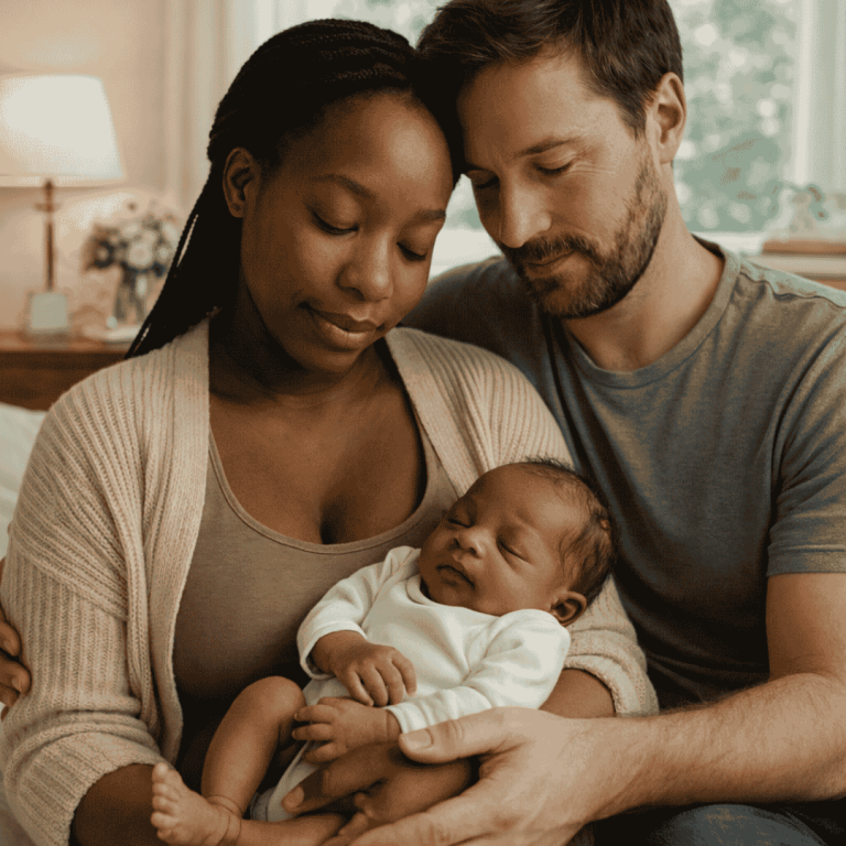 Eltern & Baby Eltern & neugeborenes Baby